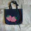 strawberry denim tote with sequins,no name