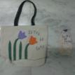 tulip tote bag n pouch set