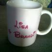 lisa n brandi script mug